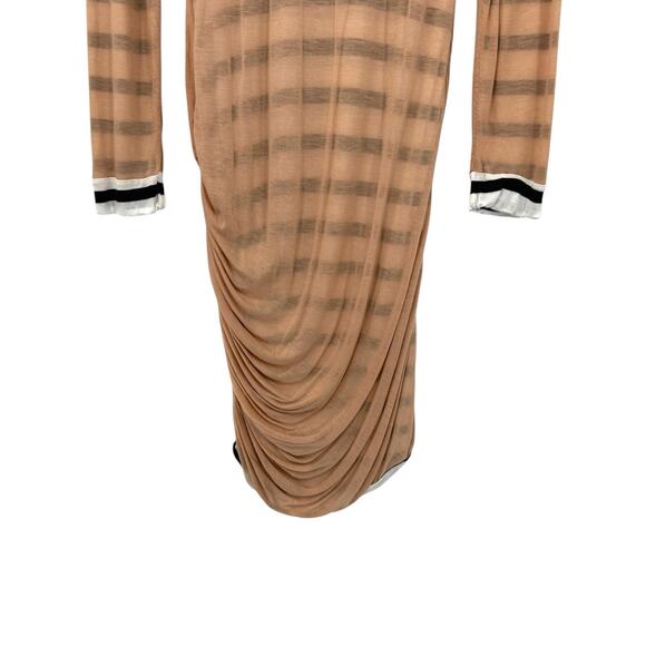 A.L.C. Reversible Stripe Baxter Jersey Dress Small 2011 Bodycon Sexy Statement - Picture 3 of 10